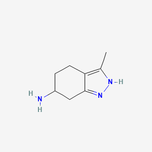 molecular formula C8H13N3 B2974516 3-Methyl-4,5,6,7-tetrahydro-2H-indazol-6-amine CAS No. 1493995-94-0