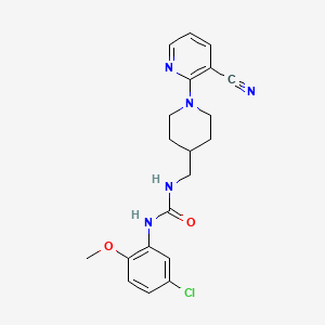 1-(5-Chloro-2-methoxyphenyl)-3-((1-(3-cyanopyridin-2-yl)piperidin-4-yl)methyl)urea