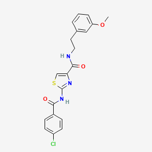 2-(4-chlorobenzamido)-N-(3-methoxyphenethyl)thiazole-4-carboxamide