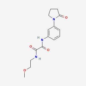 N1-(2-methoxyethyl)-N2-(3-(2-oxopyrrolidin-1-yl)phenyl)oxalamide