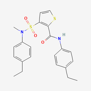 N-(4-ethylphenyl)-3-(N-(4-ethylphenyl)-N-methylsulfamoyl)thiophene-2-carboxamide