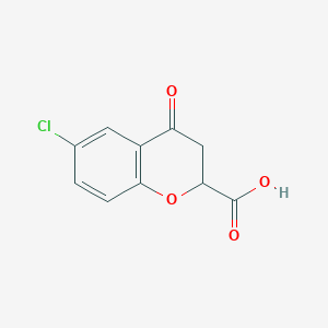 molecular formula C10H7ClO4 B2974531 6-Chloro-4-oxochroman-2-carboxylic acid CAS No. 52011-76-4