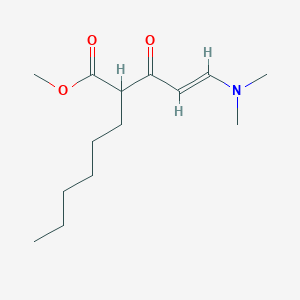molecular formula C14H25NO3 B2974534 2-[(2E)-3-(二甲氨基)丙-2-烯酰]辛酸甲酯 CAS No. 866133-90-6