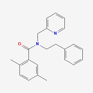 molecular formula C23H24N2O B2974539 2,5-dimethyl-N-phenethyl-N-(pyridin-2-ylmethyl)benzamide CAS No. 1286718-18-0