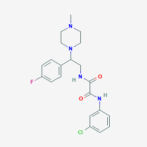 N1-(3-chlorophenyl)-N2-(2-(4-fluorophenyl)-2-(4-methylpiperazin-1-yl)ethyl)oxalamide