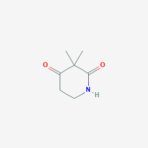 molecular formula C7H11NO2 B2974547 3,3-Dimethylpiperidine-2,4-dione CAS No. 1824126-03-5