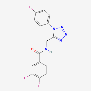3,4-difluoro-N-((1-(4-fluorophenyl)-1H-tetrazol-5-yl)methyl)benzamide