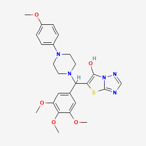 5-((4-(4-Methoxyphenyl)piperazin-1-yl)(3,4,5-trimethoxyphenyl)methyl)thiazolo[3,2-b][1,2,4]triazol-6-ol