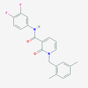 N-(3,4-difluorophenyl)-1-(2,5-dimethylbenzyl)-2-oxo-1,2-dihydropyridine-3-carboxamide