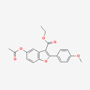 Ethyl 5-(acetyloxy)-2-(4-methoxyphenyl)-1-benzofuran-3-carboxylate