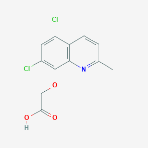 2-[(5,7-Dichloro-2-methylquinolin-8-yl)oxy]acetic acid