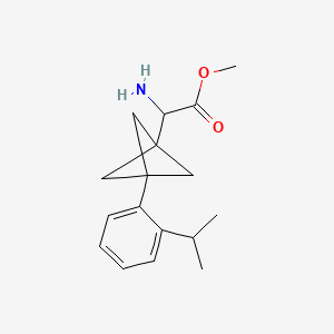 Methyl 2-amino-2-[3-(2-propan-2-ylphenyl)-1-bicyclo[1.1.1]pentanyl]acetate