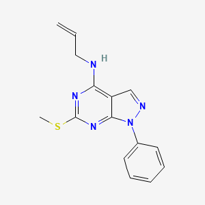 N-allyl-6-(methylsulfanyl)-1-phenyl-1H-pyrazolo[3,4-d]pyrimidin-4-amine