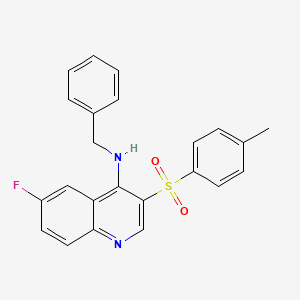 molecular formula C23H19FN2O2S B2974619 N-benzyl-6-fluoro-3-tosylquinolin-4-amine CAS No. 899726-50-2