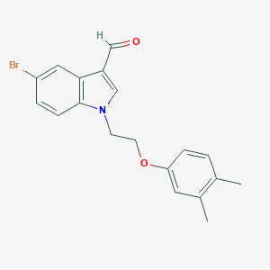 molecular formula C19H18BrNO2 B297462 5-bromo-1-[2-(3,4-dimethylphenoxy)ethyl]-1H-indole-3-carbaldehyde 