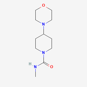 molecular formula C11H21N3O2 B2974629 N-甲基-4-(吗啉-4-基)哌啶-1-甲酰胺 CAS No. 1824019-40-0