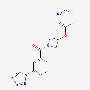 (3-(1H-tetrazol-1-yl)phenyl)(3-(pyridin-3-yloxy)azetidin-1-yl)methanone