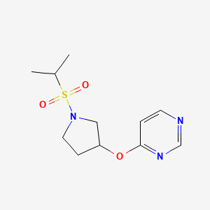 4-((1-(Isopropylsulfonyl)pyrrolidin-3-yl)oxy)pyrimidine