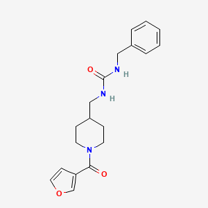 1-Benzyl-3-((1-(furan-3-carbonyl)piperidin-4-yl)methyl)urea