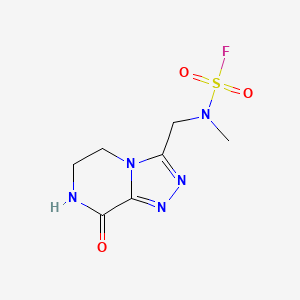 N-Methyl-N-[(8-oxo-6,7-dihydro-5H-[1,2,4]triazolo[4,3-a]pyrazin-3-yl)methyl]sulfamoyl fluoride