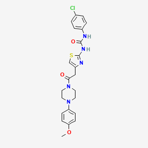 1-(4-Chlorophenyl)-3-(4-(2-(4-(4-methoxyphenyl)piperazin-1-yl)-2-oxoethyl)thiazol-2-yl)urea