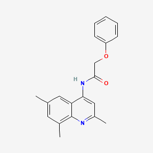 2-phenoxy-N-(2,6,8-trimethylquinolin-4-yl)acetamide