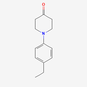 molecular formula C13H17NO B2974687 1-(4-Ethylphenyl)piperidin-4-one CAS No. 1016690-06-4
