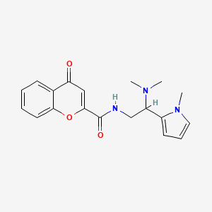 N-(2-(dimethylamino)-2-(1-methyl-1H-pyrrol-2-yl)ethyl)-4-oxo-4H-chromene-2-carboxamide