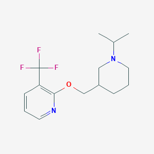 2-[(1-Propan-2-ylpiperidin-3-yl)methoxy]-3-(trifluoromethyl)pyridine
