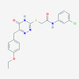 N-(3-chlorophenyl)-2-((6-(4-ethoxybenzyl)-5-oxo-4,5-dihydro-1,2,4-triazin-3-yl)thio)acetamide