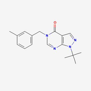1-(tert-butyl)-5-(3-methylbenzyl)-1H-pyrazolo[3,4-d]pyrimidin-4(5H)-one