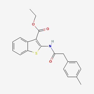 Ethyl 2-(2-(p-tolyl)acetamido)benzo[b]thiophene-3-carboxylate