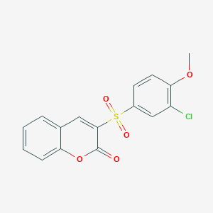 3-(3-chloro-4-methoxybenzenesulfonyl)-2H-chromen-2-one