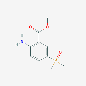 molecular formula C10H14NO3P B2974748 2-氨基-5-(二甲基膦酰基)苯甲酸甲酯 CAS No. 2503203-14-1