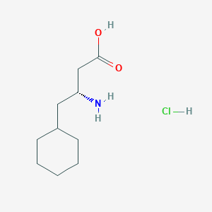 molecular formula C10H20ClNO2 B2974753 (3R)-3-氨基-4-环己基丁酸盐酸盐 CAS No. 2171204-32-1