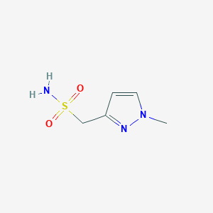 molecular formula C5H9N3O2S B2974756 (1-Methyl-1H-pyrazol-3-YL)methanesulfonamide CAS No. 1551828-30-8