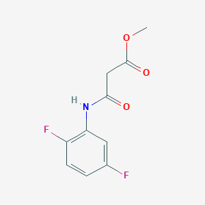 molecular formula C10H9F2NO3 B2974763 Methyl 2-[(2,5-difluorophenyl)carbamoyl]acetate CAS No. 1901844-00-5