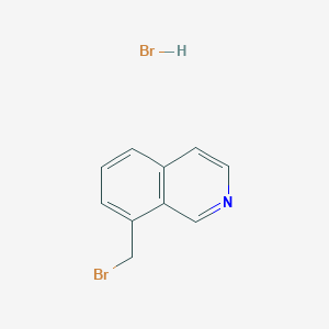 molecular formula C10H9Br2N B2974778 8-(Bromomethyl)isoquinoline hydrobromide CAS No. 1215541-16-4; 942579-56-8