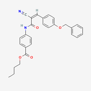 (Z)-butyl 4-(3-(4-(benzyloxy)phenyl)-2-cyanoacrylamido)benzoate