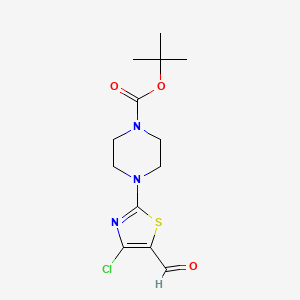 Tert-butyl 4-(4-chloro-5-formyl-1,3-thiazol-2-yl)piperazine-1-carboxylate