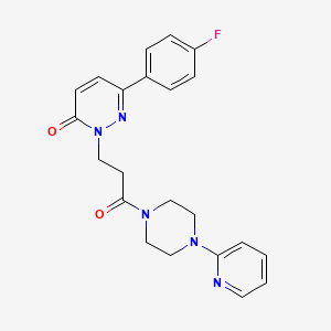 6-(4-fluorophenyl)-2-(3-oxo-3-(4-(pyridin-2-yl)piperazin-1-yl)propyl)pyridazin-3(2H)-one