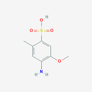 molecular formula C8H11NO4S B029748 苯磺酸，4-氨基-5-甲氧基-2-甲基- CAS No. 6471-78-9