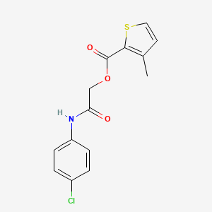 [2-(4-Chloroanilino)-2-oxoethyl] 3-methylthiophene-2-carboxylate