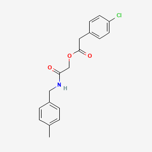 [2-[(4-Methylphenyl)methylamino]-2-oxoethyl] 2-(4-chlorophenyl)acetate