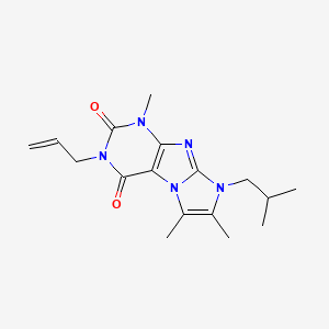 3-allyl-8-isobutyl-1,6,7-trimethyl-1H-imidazo[2,1-f]purine-2,4(3H,8H)-dione