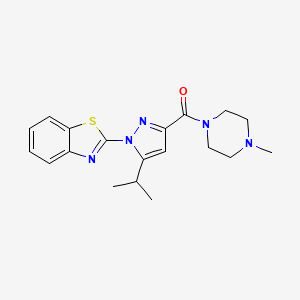 (1-(benzo[d]thiazol-2-yl)-5-isopropyl-1H-pyrazol-3-yl)(4-methylpiperazin-1-yl)methanone