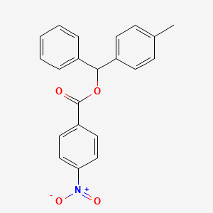 molecular formula C21H17NO4 B2974819 (4-Methylphenyl)phenylmethyl 4-nitrobenzoate CAS No. 32435-32-8