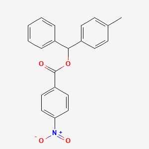 molecular formula C21H17NO4 B2974819 (4-甲基苯基)苯甲基 4-硝基苯甲酸酯 CAS No. 32435-32-8