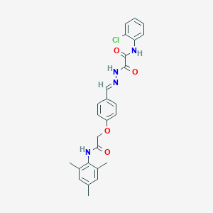 N-(2-chlorophenyl)-2-(2-{4-[2-(mesitylamino)-2-oxoethoxy]benzylidene}hydrazino)-2-oxoacetamide