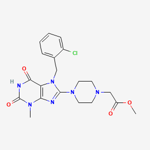 Methyl 2-[4-[7-[(2-chlorophenyl)methyl]-3-methyl-2,6-dioxopurin-8-yl]piperazin-1-yl]acetate